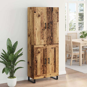 Highboard 2 τμχ. Παλιό Ξύλο 69,5 x 34 x 180 εκ.