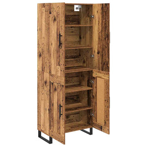Highboard 2 τμχ. Παλιό Ξύλο 69,5 x 34 x 180 εκ.