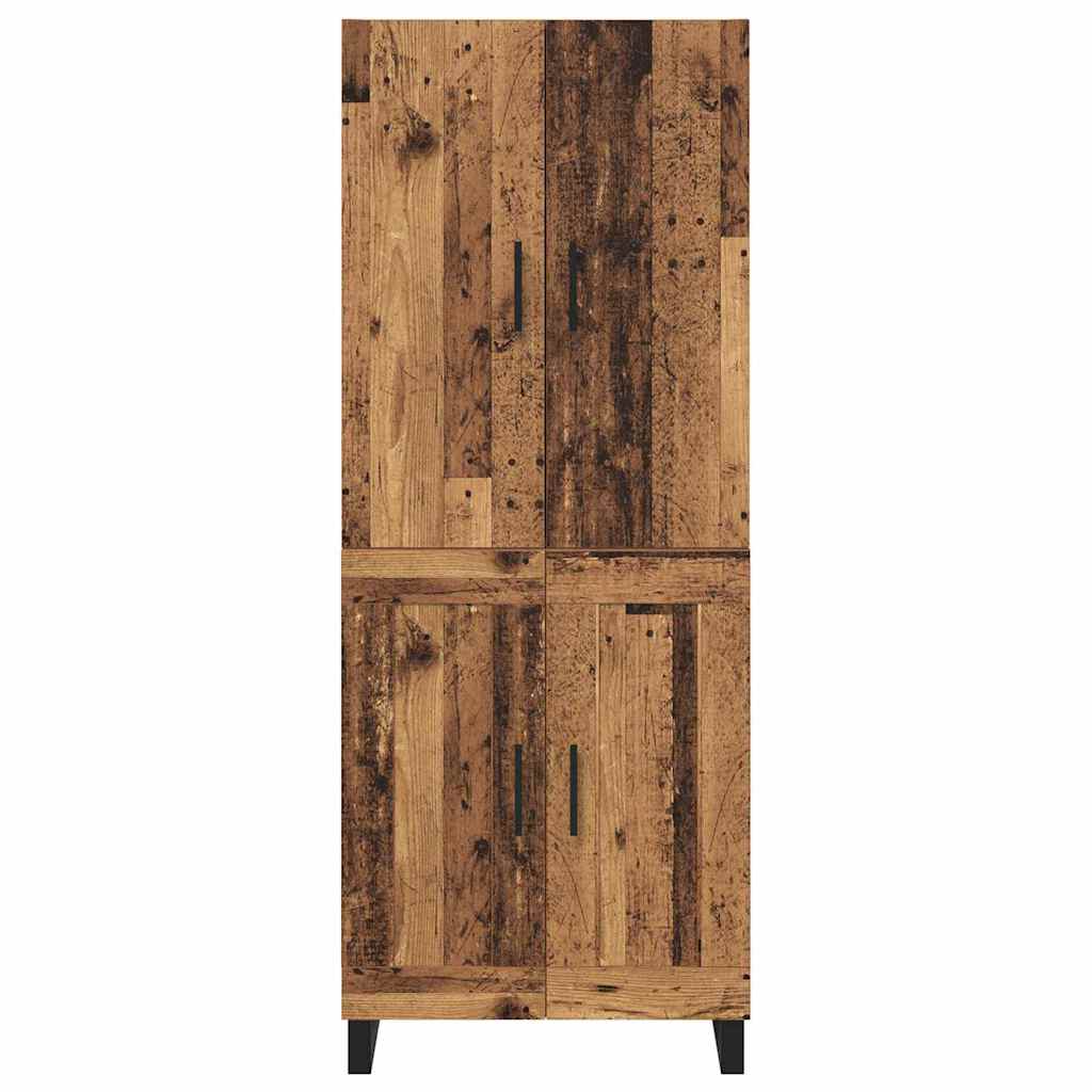 Highboard 2 pcs Παλιό Ξύλο 69,5 x 34 x 180 εκ.