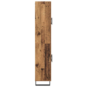 Highboard 2 τμχ. Παλιό Ξύλο 69,5 x 34 x 180 εκ.
