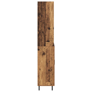 Highboard 2 τμχ. Παλιό Ξύλο 69,5 x 32,5 x 180 εκ