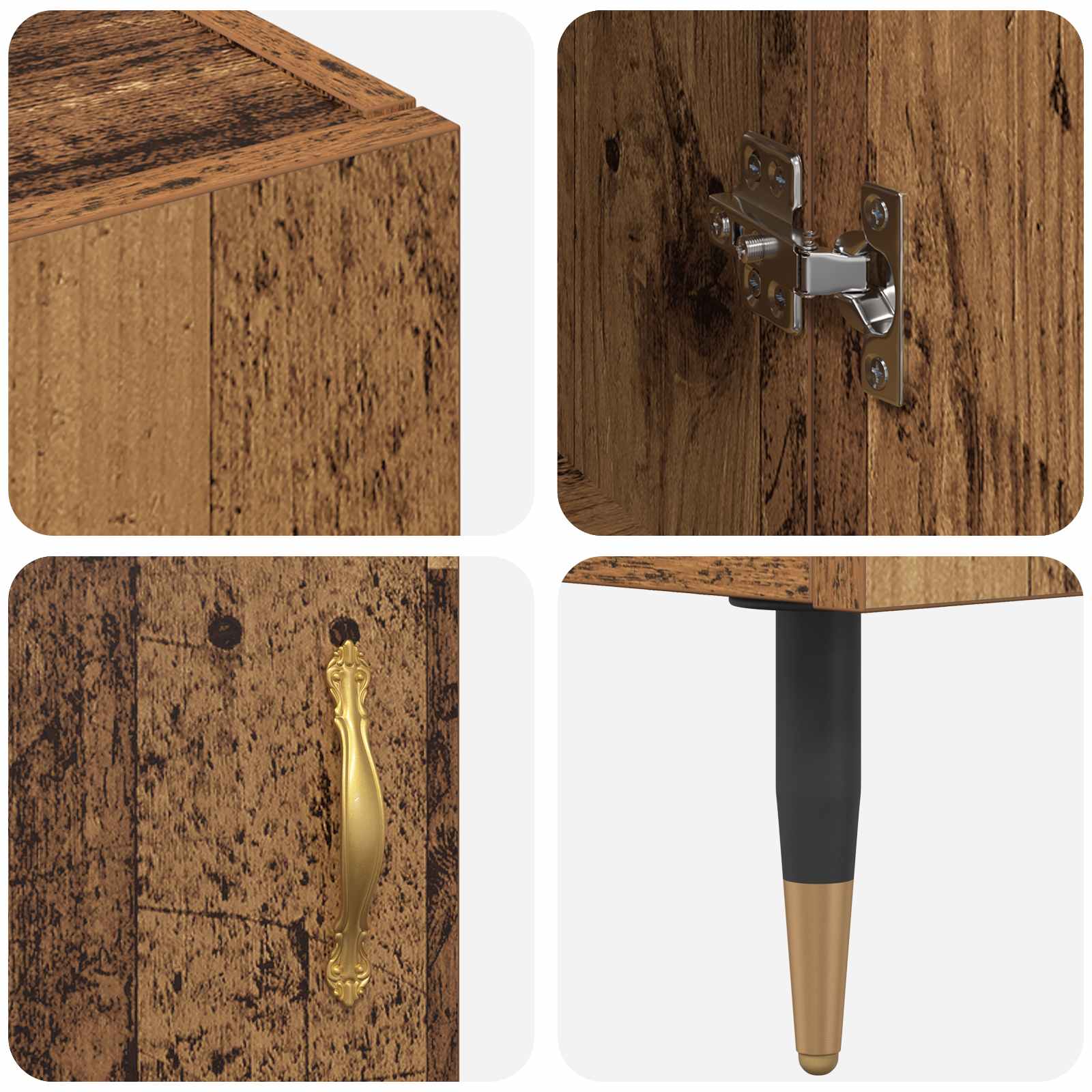 Highboard Παλιό Ξύλο 69,5 x 34 x 180 εκ. Επεξεργασμένο ξύλο - Pakobazaar