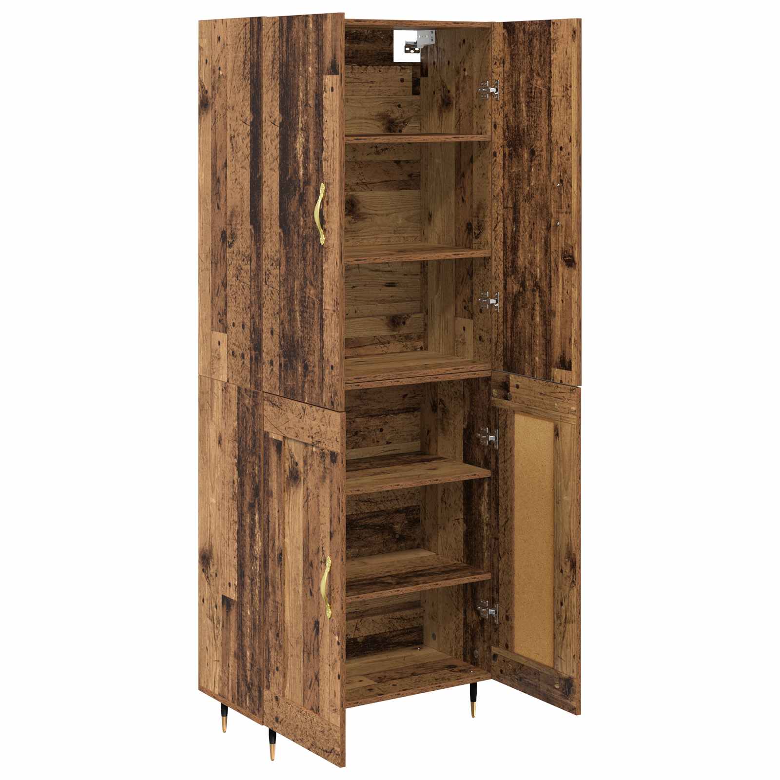 Highboard Παλιό Ξύλο 69,5 x 34 x 180 εκ. Επεξεργασμένο ξύλο - Pakobazaar
