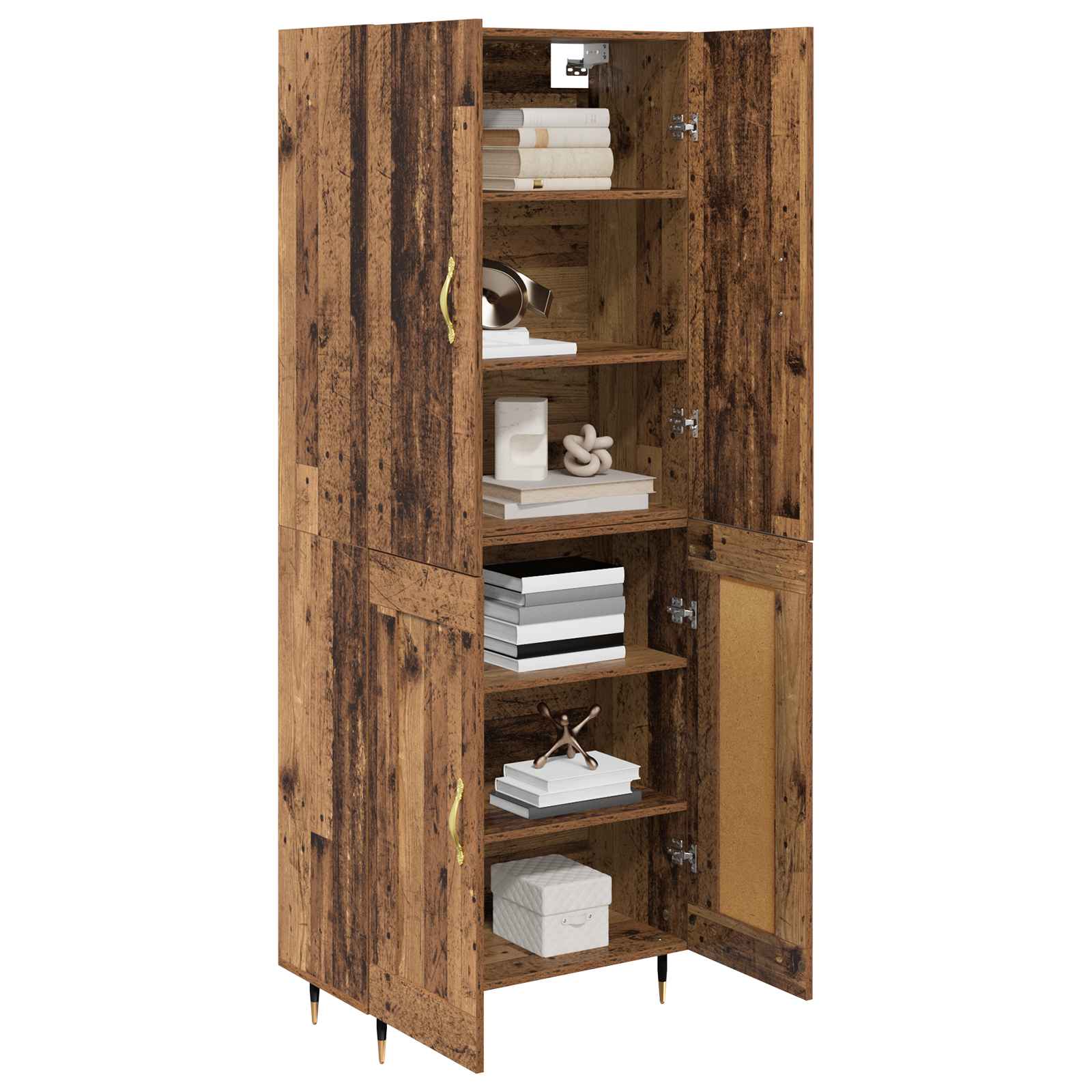 Highboard Παλιό Ξύλο 69,5 x 34 x 180 εκ. Επεξεργασμένο ξύλο - Pakobazaar