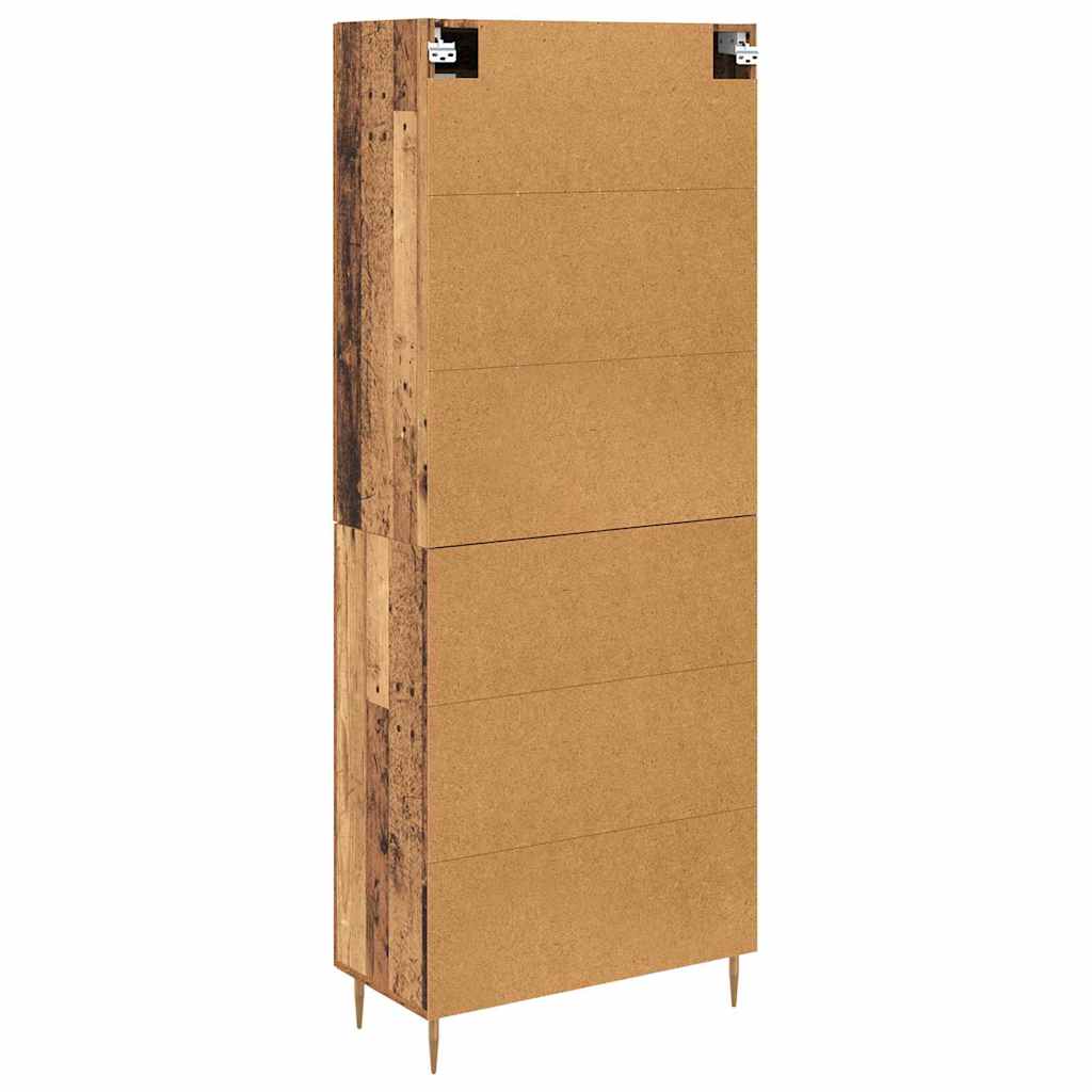 Highboard 2 pcs Παλιό ξύλο Επεξεργασμένο ξύλο