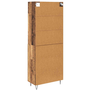 Highboard 2 pcs Παλιό ξύλο Επεξεργασμένο ξύλο - Pakobazaar