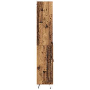 Highboard 2 pcs Παλιό ξύλο Επεξεργασμένο ξύλο - Pakobazaar