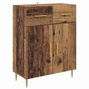 Highboard 2 τμχ. Παλιό ξύλο 69,5 x 34 x 180 εκ.