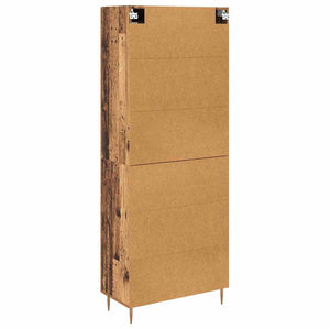 Highboard 2 τμχ. Παλιό ξύλο 69,5 x 34 x 180 εκ.