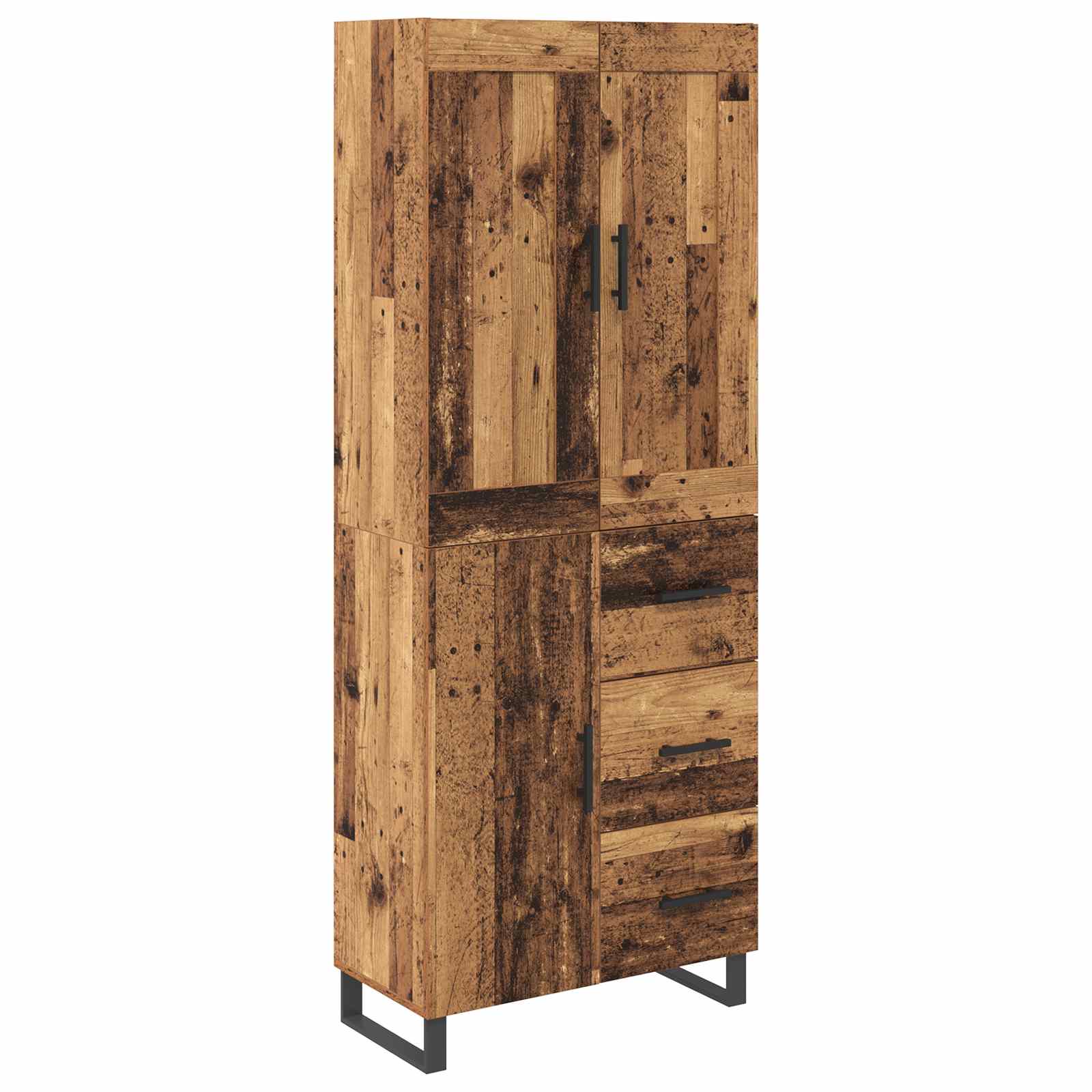 Highboard Παλιό ξύλο 69,5 x 34 x 180 εκ. Επεξεργασμένο ξύλο