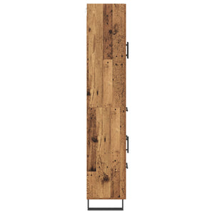 Highboard 2 τμχ. Παλιό ξύλο 69,5 x 34 x 180 εκ.