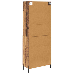 Highboard Παλιό Ξύλο 69,5 x 32,5 x 180 εκ Επεξεργασμένο Ξύλο
