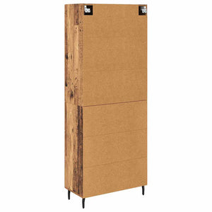 Highboard 2 τμχ. Παλιό ξύλο 69,5 x 34 x 180 εκ.