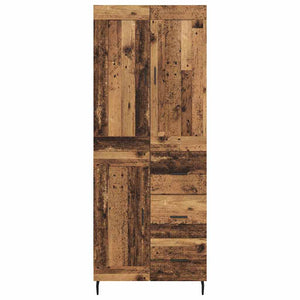 Highboard 2 τμχ. Παλιό ξύλο 69,5 x 34 x 180 εκ.