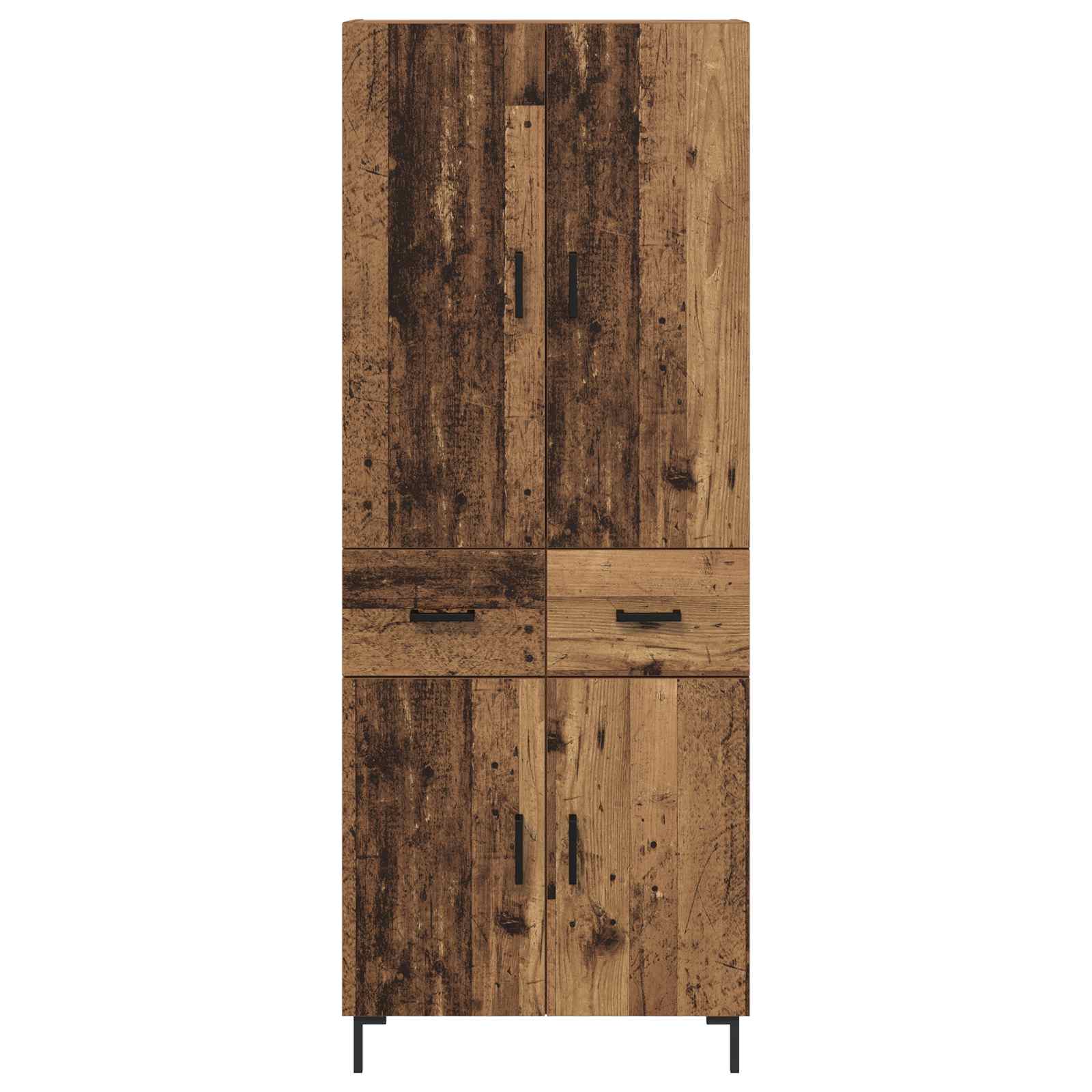 Highboard Παλιό Ξύλο 69,5 x 34 x 180 εκ. Επεξεργασμένο ξύλο