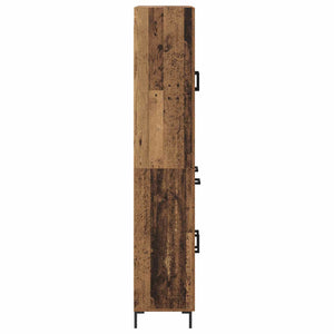 Highboard Παλιό Ξύλο 69,5 x 34 x 180 εκ. Επεξεργασμένο Ξύλο
