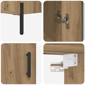 Highboard 2 τμχ. Artisan Oak 69,5 x 34 x 180 εκ.