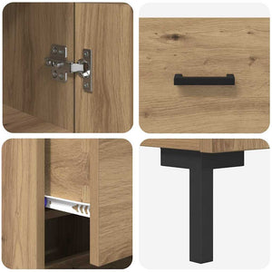 Highboard Artisan Oak 34,5 x 34 x 180 εκ. Επεξεργασμένο Ξύλο