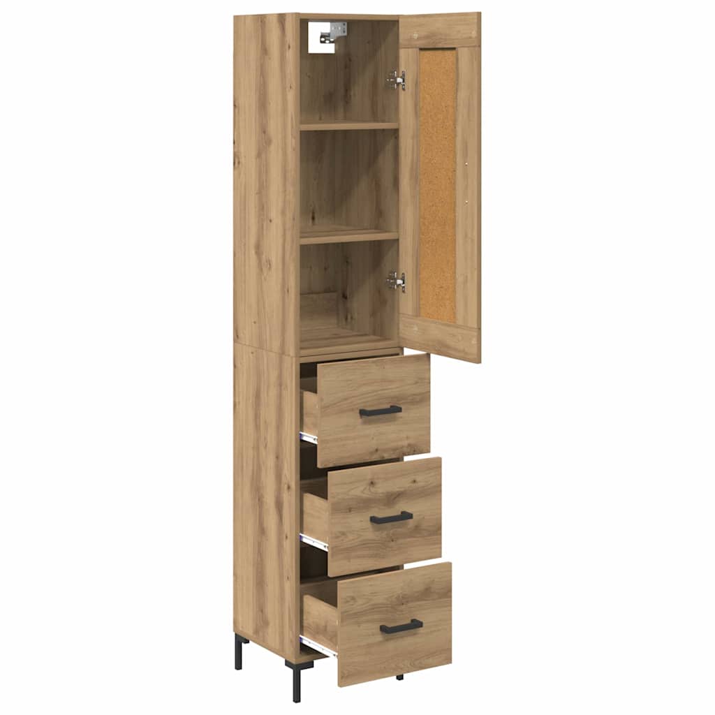 Highboard Artisan Oak 34,5 x 34 x 180 εκ. Επεξεργασμένο ξύλο