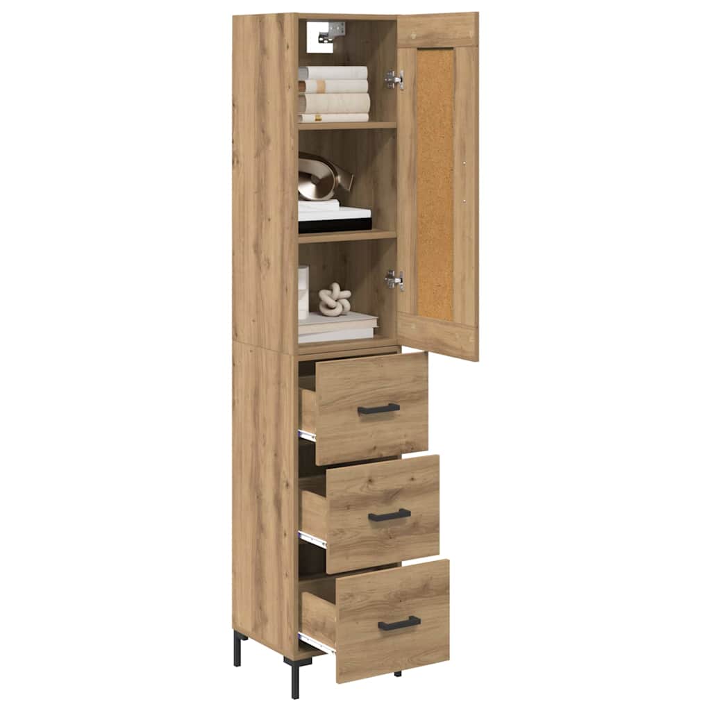 Highboard Artisan Oak 34,5 x 34 x 180 εκ. Επεξεργασμένο ξύλο