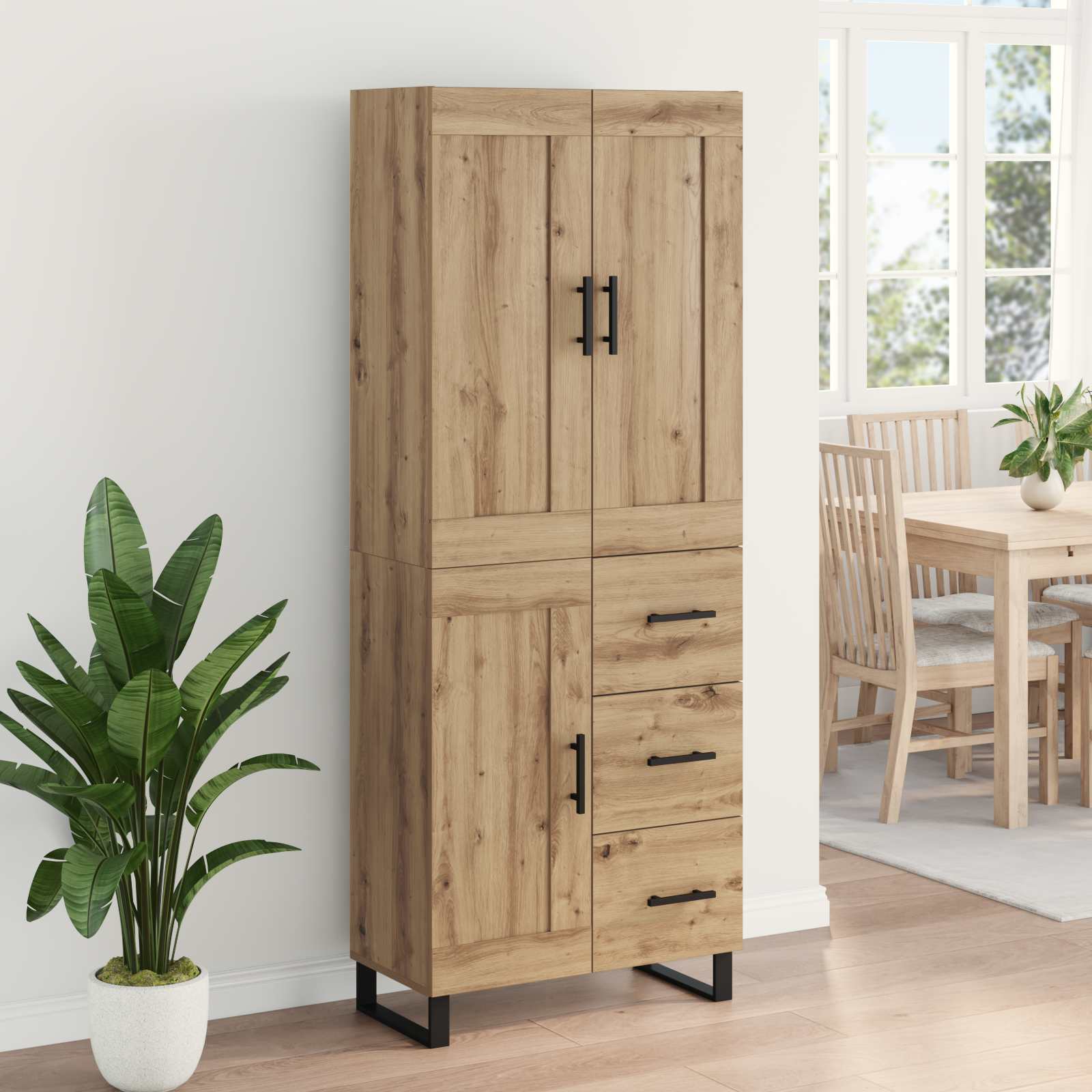 Highboard Artisan Oak 69,5 x 34 x 180 εκ. Επεξεργασμένο ξύλο