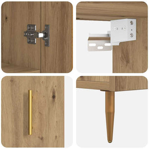 Highboard Artisan Oak 69,5 x 34 x 180 εκ. Επεξεργασμένο Ξύλο