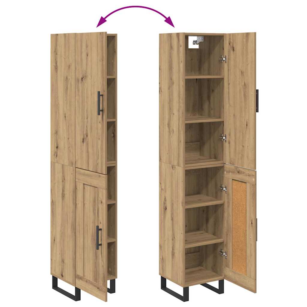 Highboard Artisan Oak 34,5 x 34 x 180 εκ. Επεξεργασμένο ξύλο - Pakobazaar