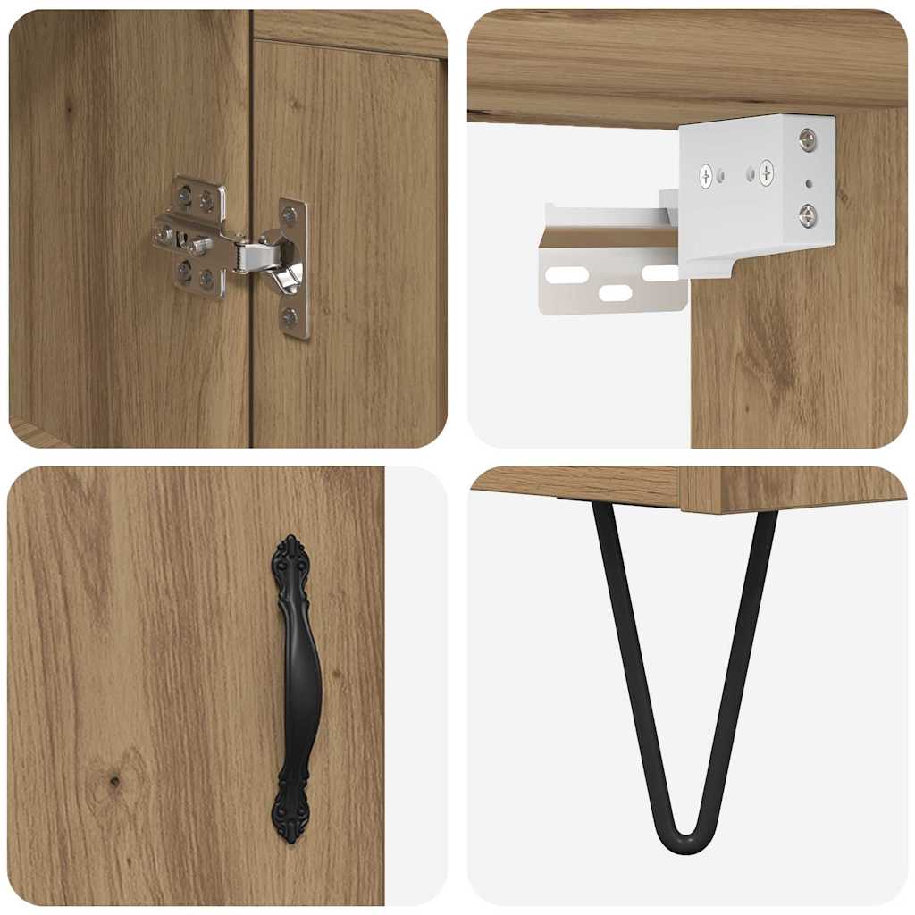 Highboard Artisan Oak 69,5 x 34 x 180 εκ. Επεξεργασμένο ξύλο - Pakobazaar