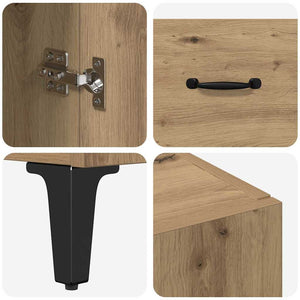 Highboard Artisan Oak 69,5 x 34 x 180 εκ. Επεξεργασμένο Ξύλο