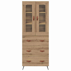 Υψηλός Ντουλάπι με Ράφι 2 τμχ. Artisan Oak 69,5 x 34 x 180 εκ.