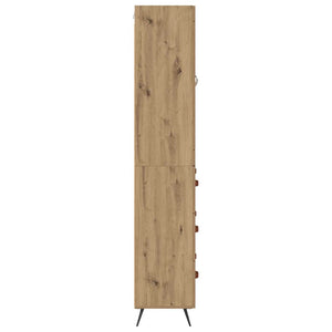 Υψηλός Ντουλάπι με Ράφι 2 τμχ. Artisan Oak 69,5 x 34 x 180 εκ.