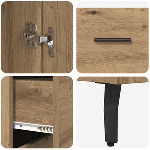 Highboard 2 τμχ. Artisan Oak 69,5 x 32,5 x 180 εκ