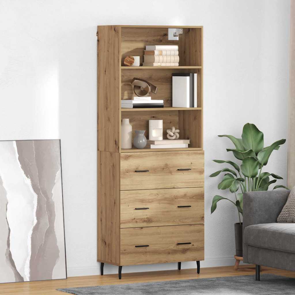 Highboard 2 pcs Artisan Oak 69,5 x 32,5 x 180 εκ