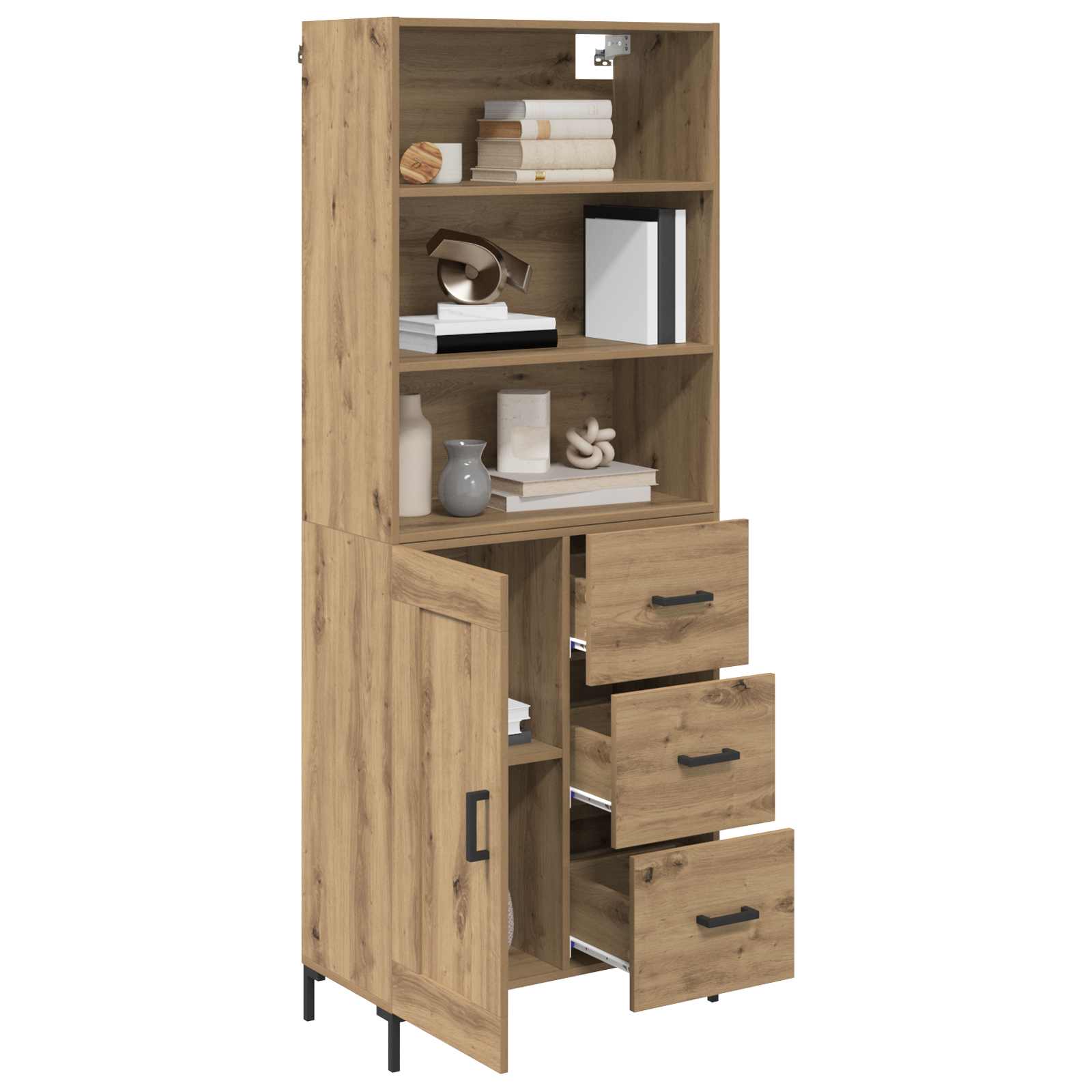 Highboard Artisan Oak 69,5 x 34 x 180 εκ. Επεξεργασμένο ξύλο