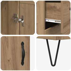 Highboard Artisan Oak 69,5 x 34 x 180 εκ. Επεξεργασμένο Ξύλο