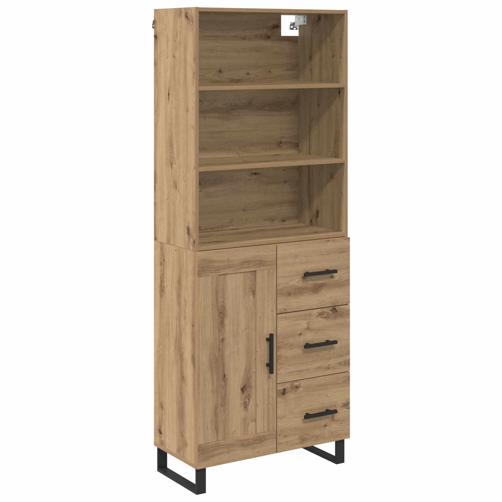 Highboard με συρτάρι 2 pcs Artisan Oak Επεξεργασμένο ξύλο - Pakobazaar