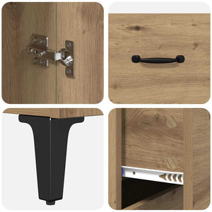 Highboard Artisan Oak 69,5 x 34 x 180 εκ. Επεξεργασμένο ξύλο - Pakobazaar