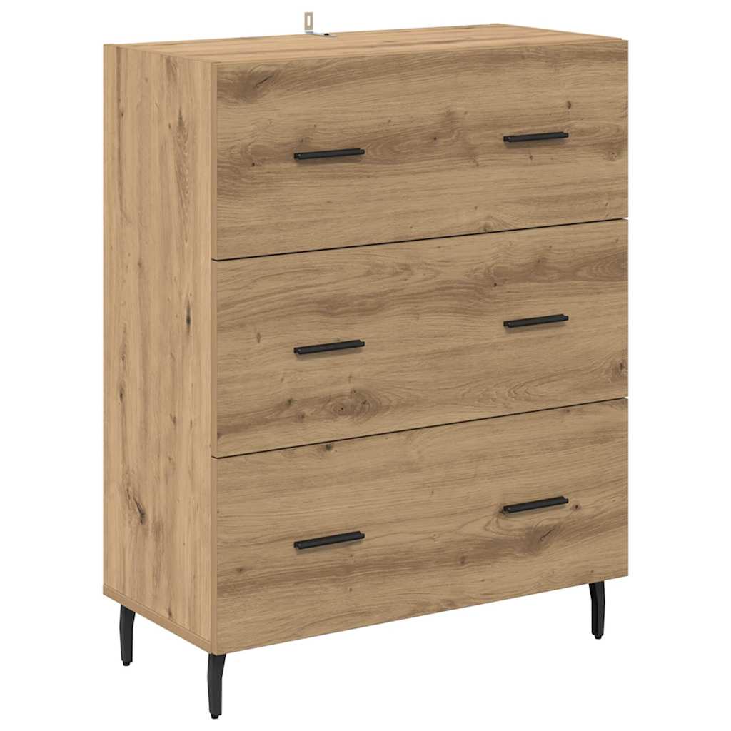 Highboard με συρτάρι 2 pcs Artisan Oak Επεξεργασμένο ξύλο - Pakobazaar