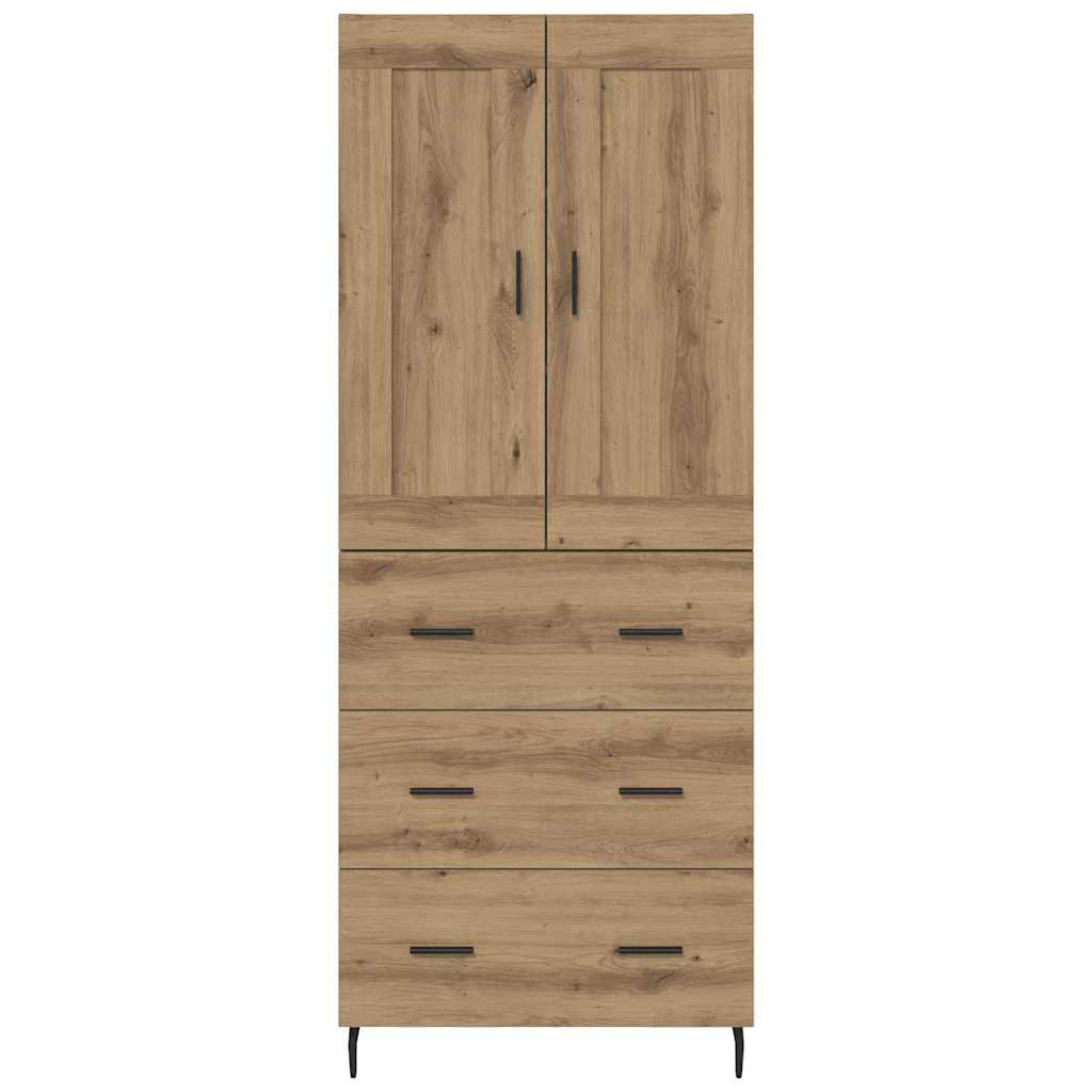 Highboard με συρτάρι 2 pcs Artisan Oak Επεξεργασμένο ξύλο - Pakobazaar