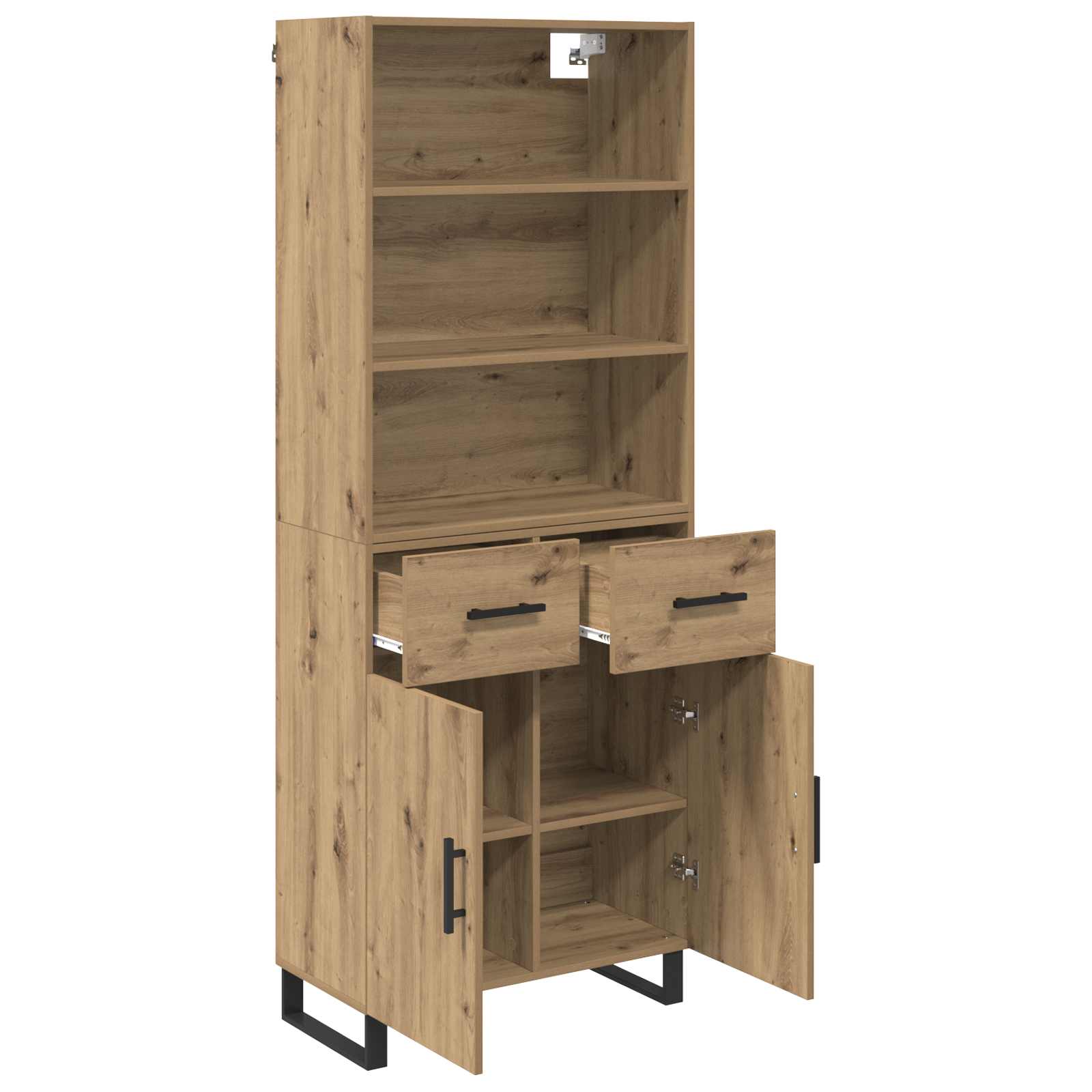 Highboard με συρτάρι 2 pcs Artisan Oak Επεξεργασμένο ξύλο