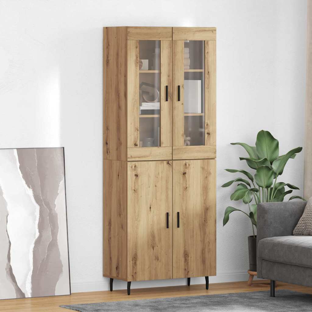 Highboard 2 pcs Artisan Oak 69,5 x 34 x 180 εκ.