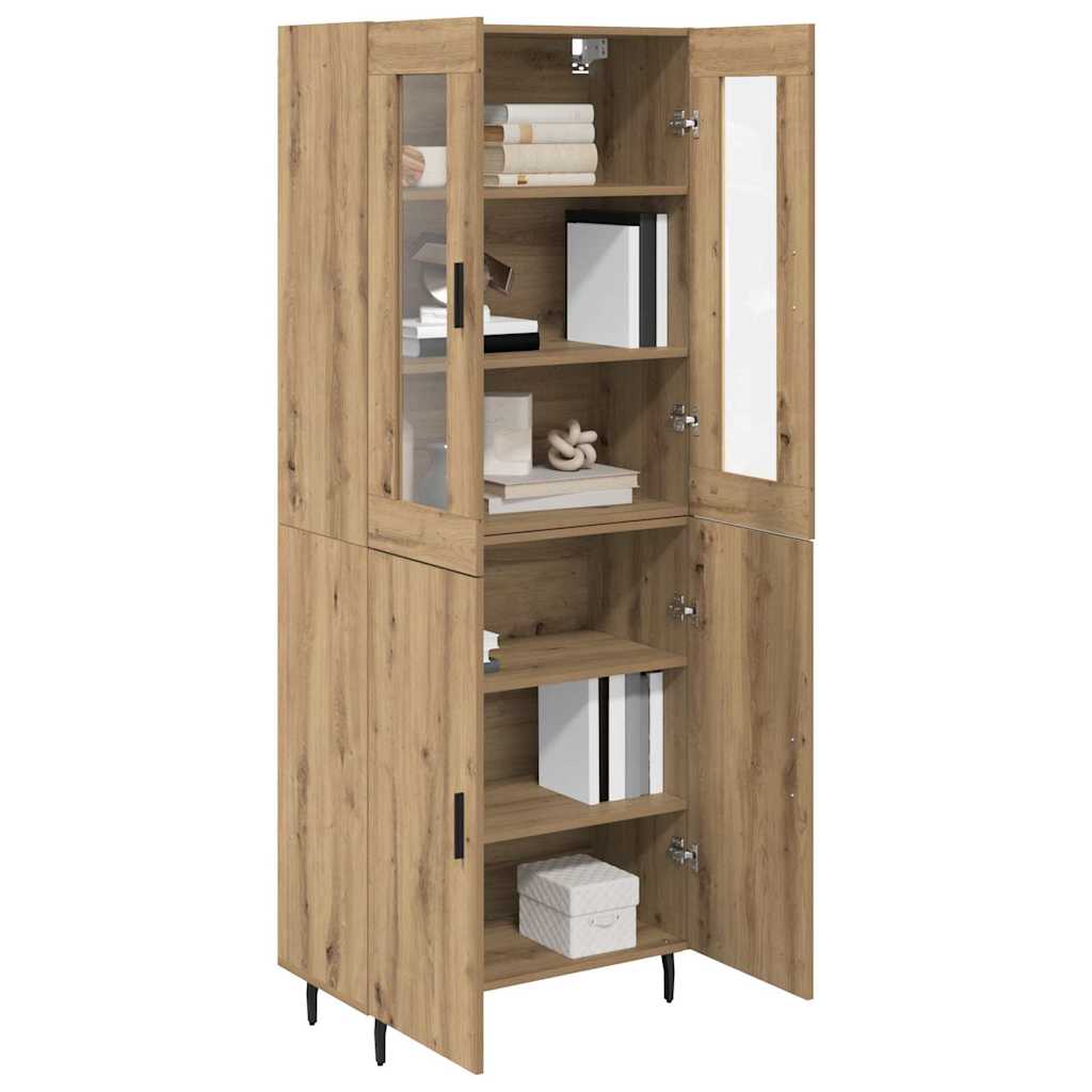 Highboard 2 pcs Artisan Oak 69,5 x 34 x 180 εκ.
