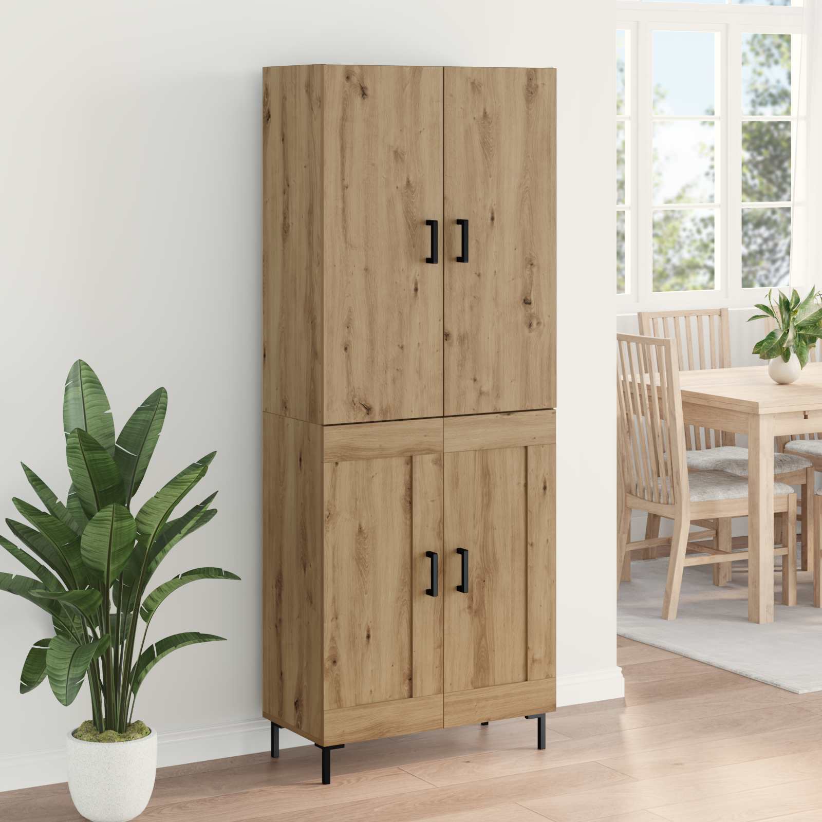 Highboard Artisan Oak 69,5 x 34 x 180 εκ. Επεξεργασμένο ξύλο - Pakobazaar