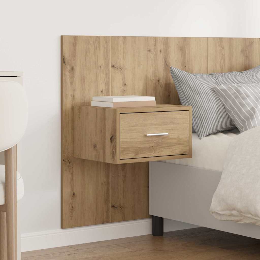 Κεφαλή κρεβατιού με κομοδίνο με συρτάρι 3 pcs Artisan Oak