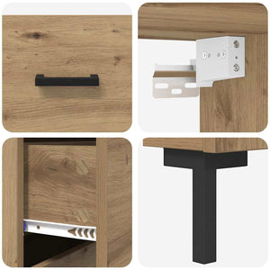 Highboard Artisan Oak 69,5 x 34 x 180 εκ. Επεξεργασμένο Ξύλο