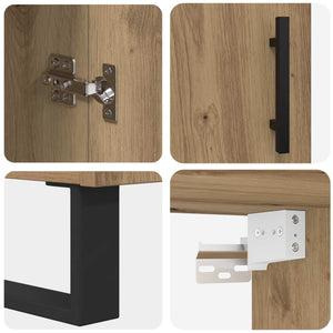 Highboard 2 τμχ. Artisan Oak 69,5 x 34 x 180 εκ.