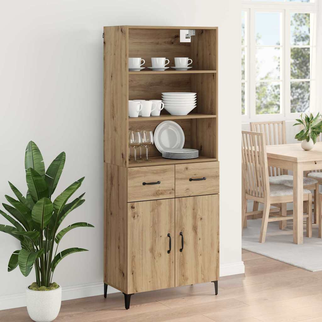 Highboard Artisan Oak 69,5 x 34 x 180 εκ. Επεξεργασμένο ξύλο - Pakobazaar