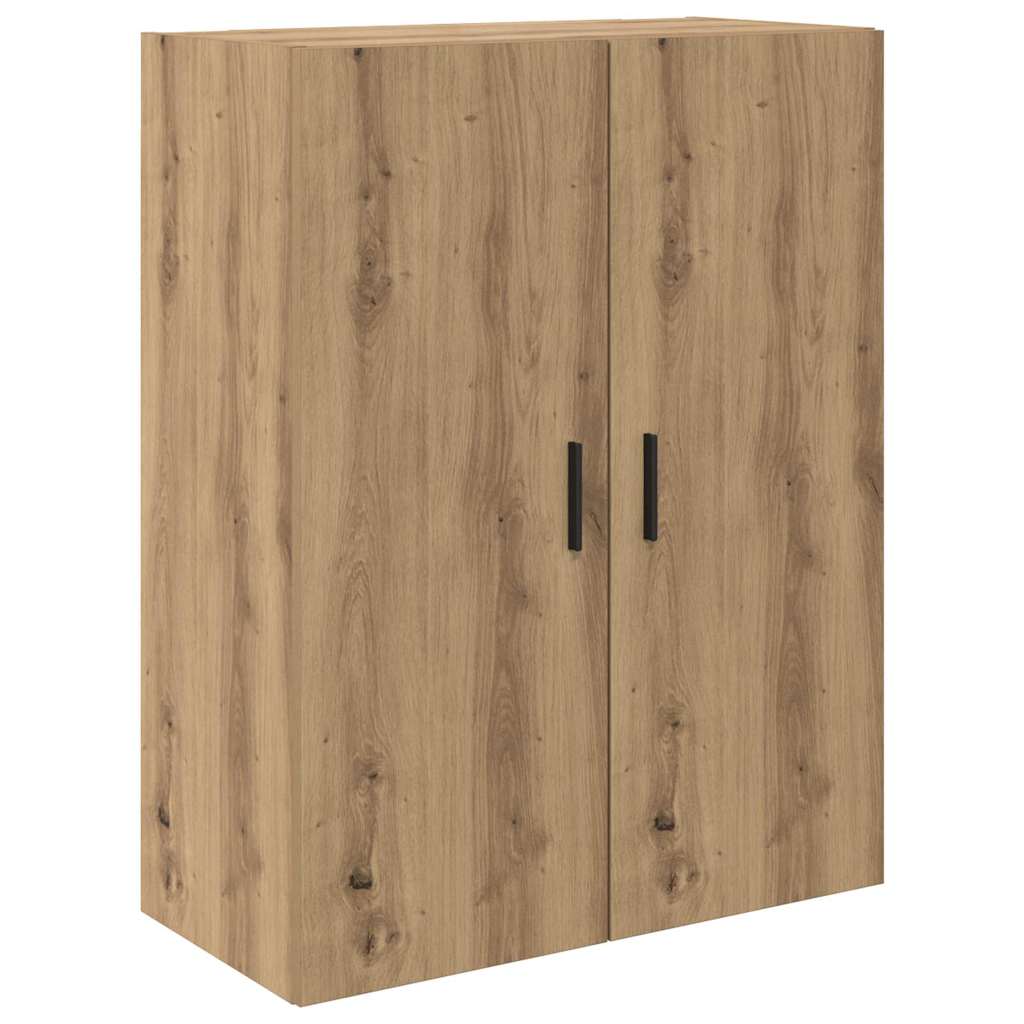 Highboard 2 pcs Artisan Oak Σύνθετο Ξύλο και Γυαλί - Pakobazaar