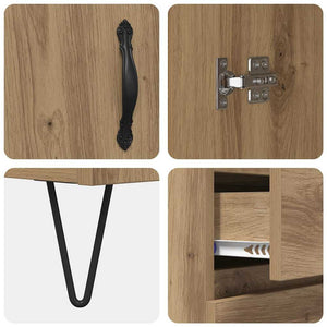 Highboard 2 τμχ. Artisan Oak 69,5 x 34 x 180 εκ.