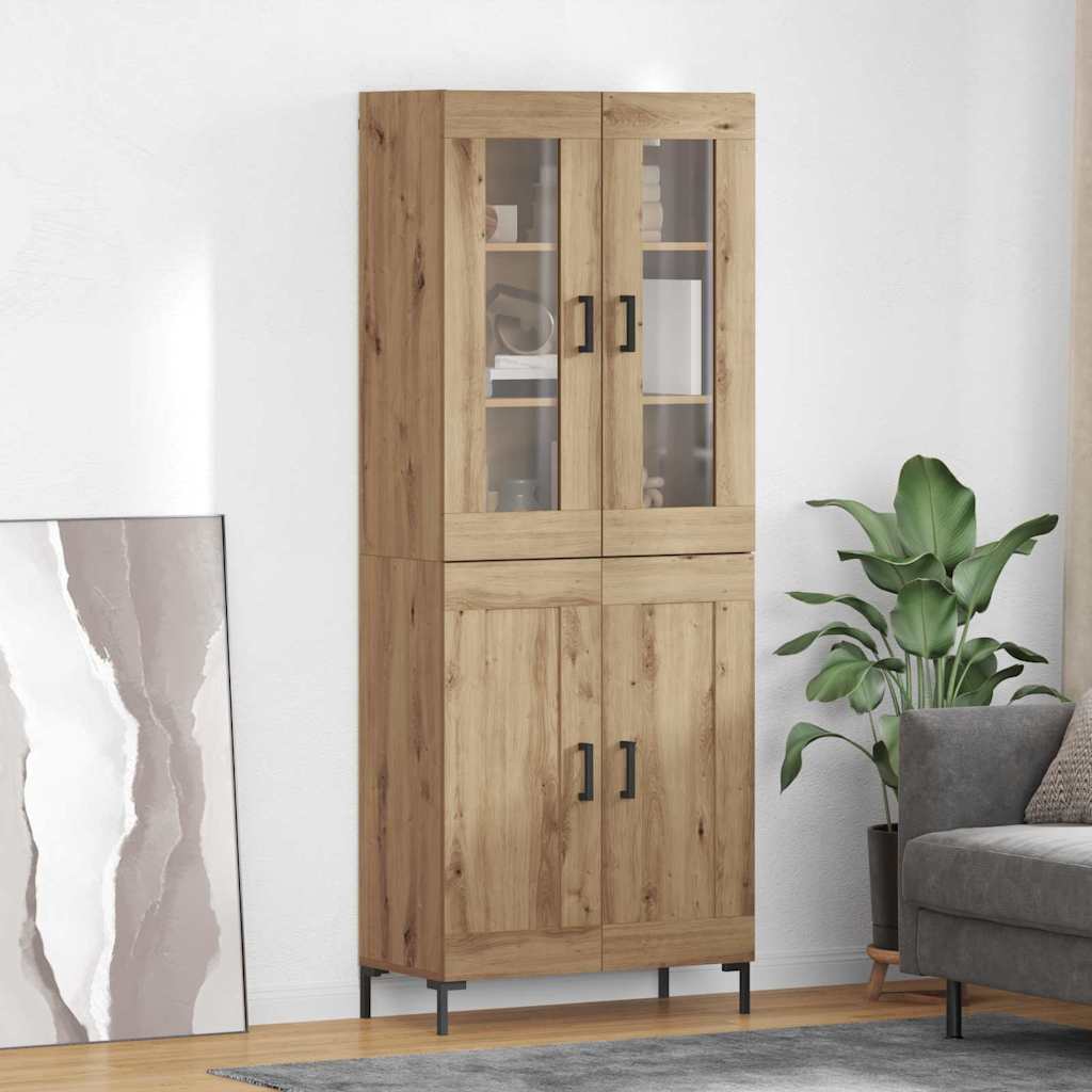 Highboard 2 pcs Artisan Oak Επεξεργασμένο ξύλο - Pakobazaar